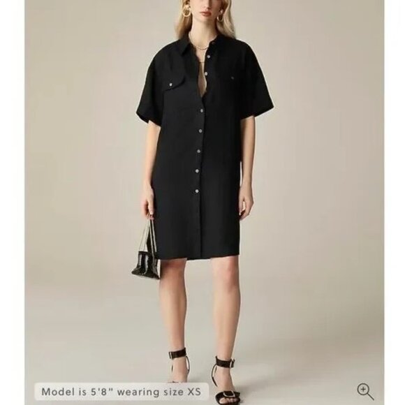 J. Crew Utility shirt-dress in linen XL - Picture 1 of 9
